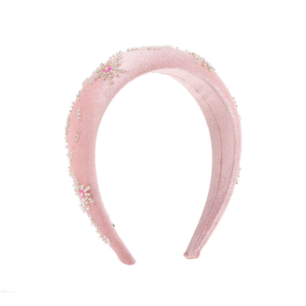 Wholesale Christmas Rice Beads Handmade Sewn Beads Hair Hoops